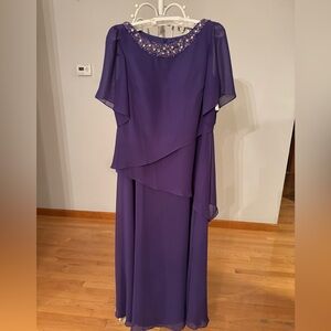 NWT — JJs House Elegant Dress, Regency (purple) Size 14 (Style #HYLF87603)